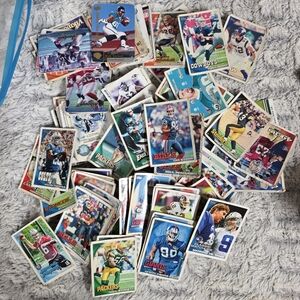 Bag of Football Trading Cards, Most 2010, Poor Condition